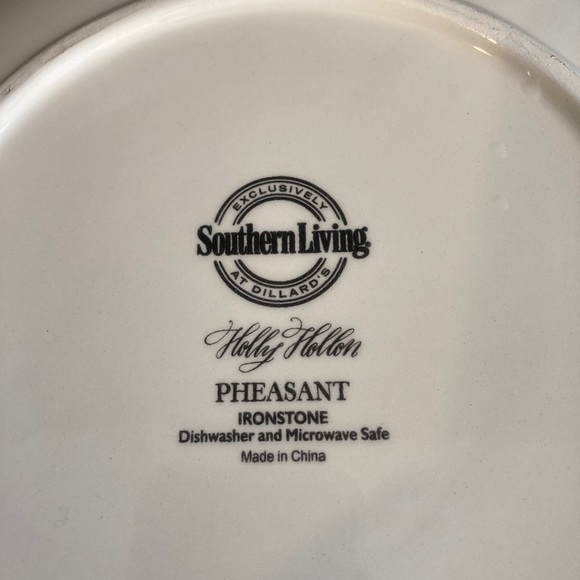 Southern Living Holly Hollon Ironstone Pheasant - Picture 6 of 6